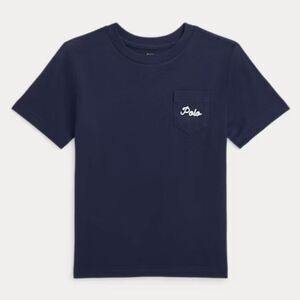 Ralph Lauren Kids Dog-Print Cotton Jersey Pocket Tee size 6
